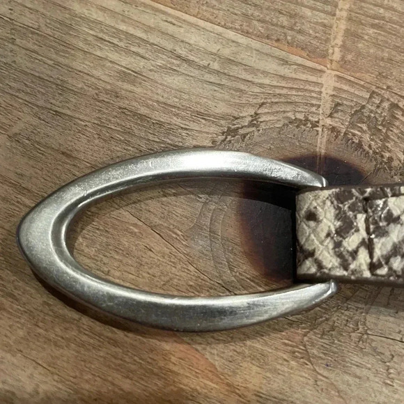 Animal print leather lined snakeskin belt M/L career suits - Picture 9 of 9